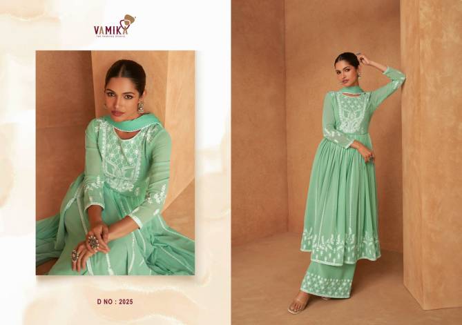 Shhirat By Vamika Georgette Kurti With Palazzo Dupatta Wholesale Clothing Suppliers In India
